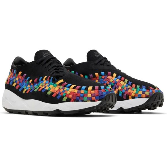 Nike Air Footscape Woven “Black Multi-Color” W7 – Rare Retro Woven Sneaker - Picture 1 of 8